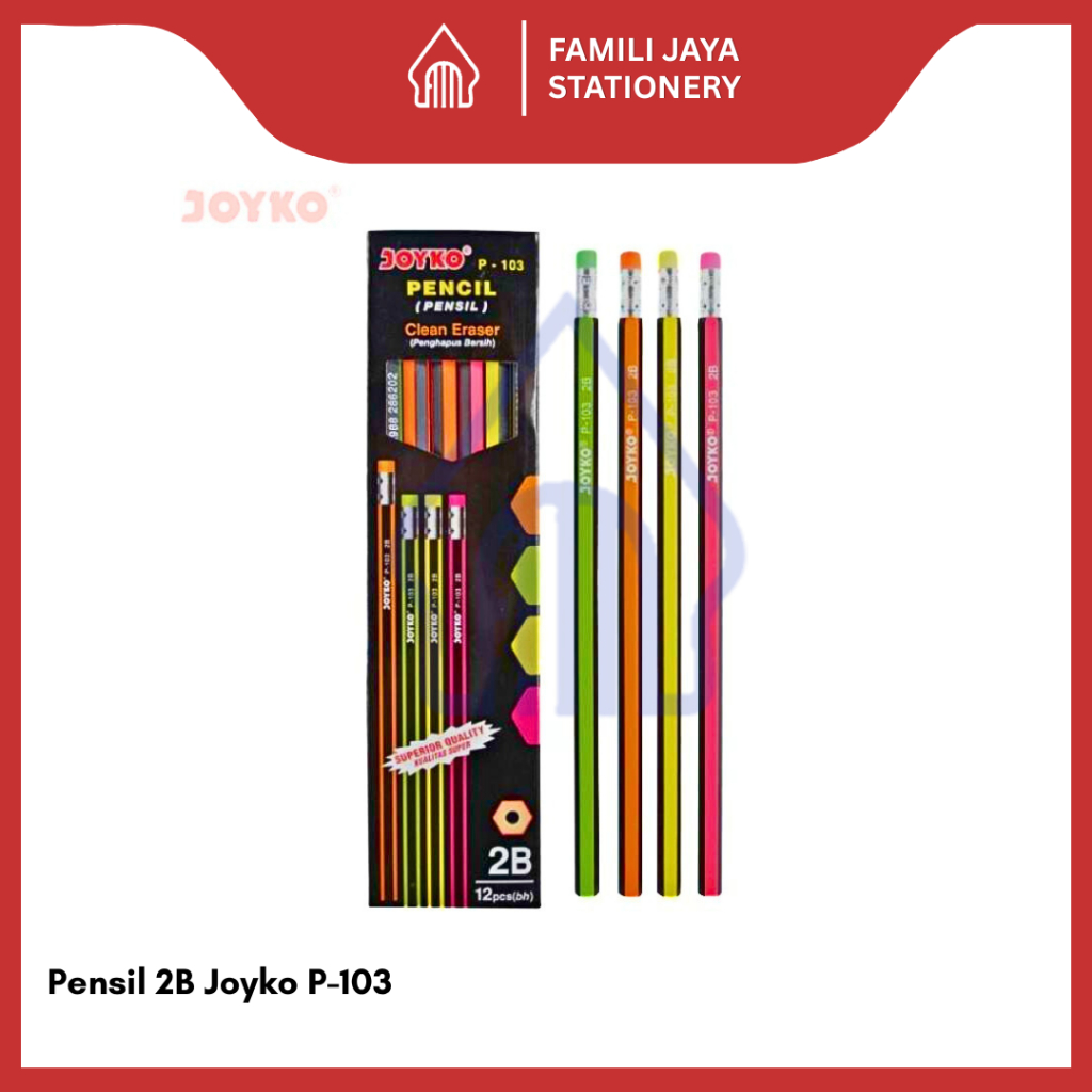 

JOYKO Pencil 2B / Pensil Joyko P-88 2B 1 Pack (12 Pcs)