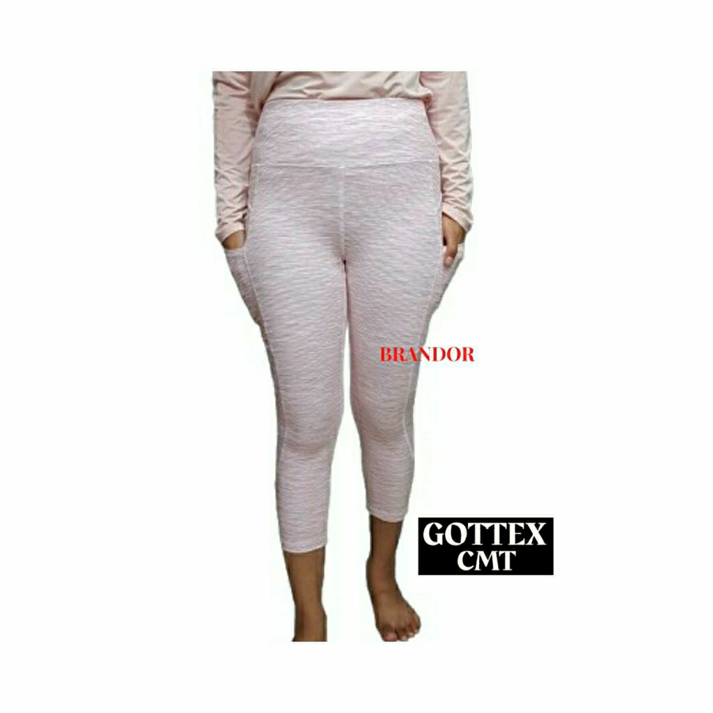 Brandor - EXTRA HIGH WAIST 7/8 -  2 SIDE POCKET By GOTTEX ( GTLG16 )