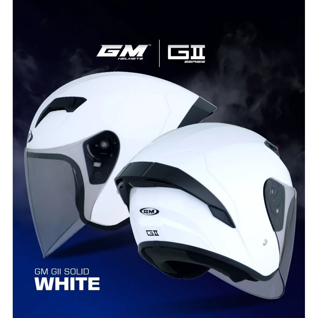 Helm GM GII Solid White / GM G2