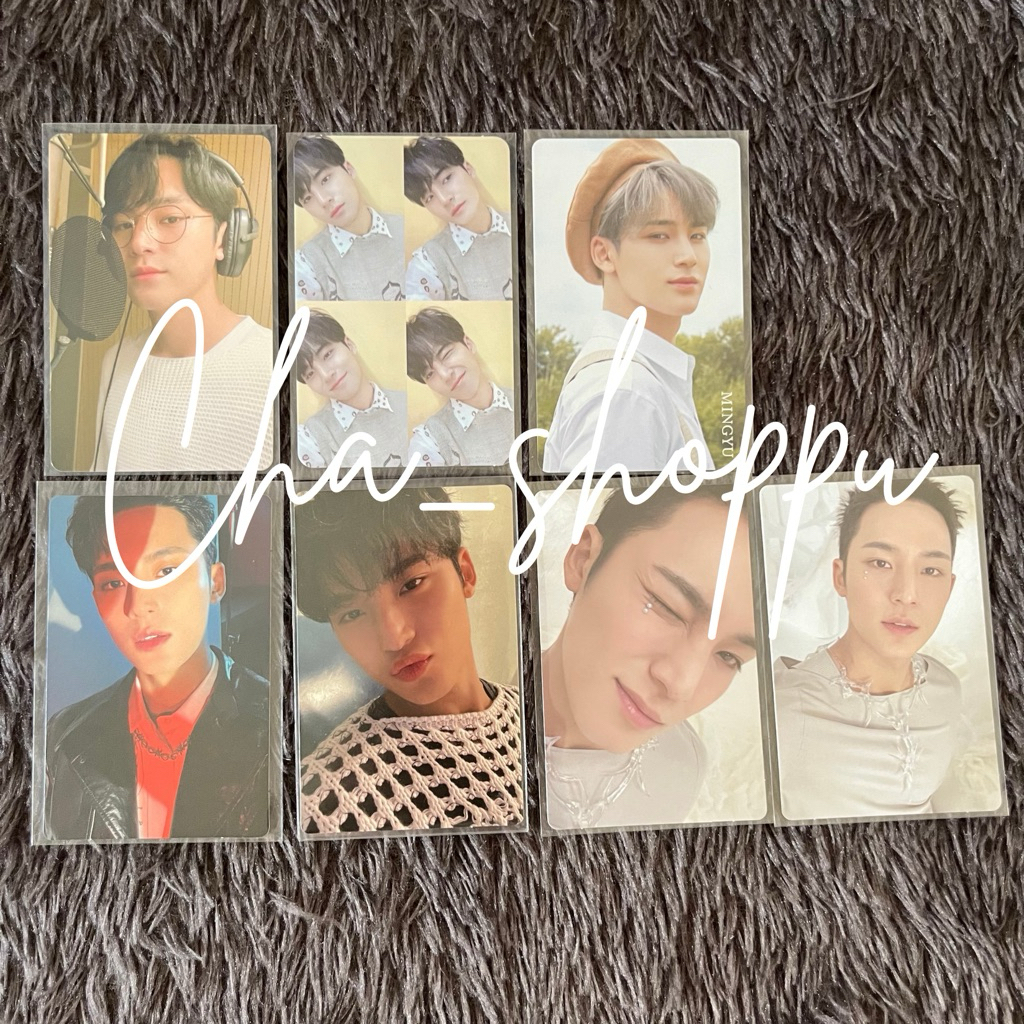 [READY STOCK] PC PHOTOCARD MINGYU HENGGARAE NET GRID SEMICOLON NEW MYSELF HAPPY BURSTDAY ATTACCA CAR