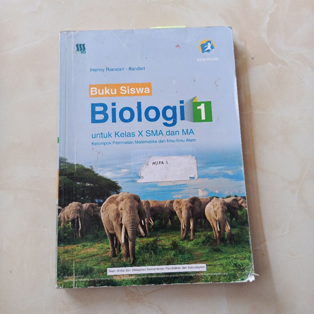 Biologi kelas 10 K13 Revisi Jatra TS bekas