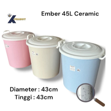 Ember Tutup Hyper Ceramic 45 Liter - Kprabot / Ember Mandi / Bak Mandi / Ember jumbo / Ember Plastik
