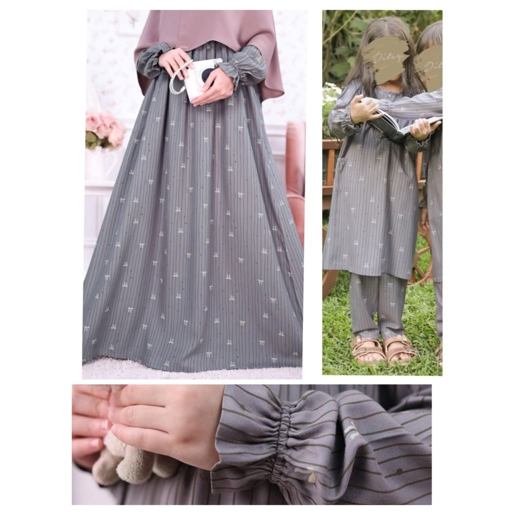 Lint Pajamas Tunik Lint Grey Nightgown Little Ditsy September 2025