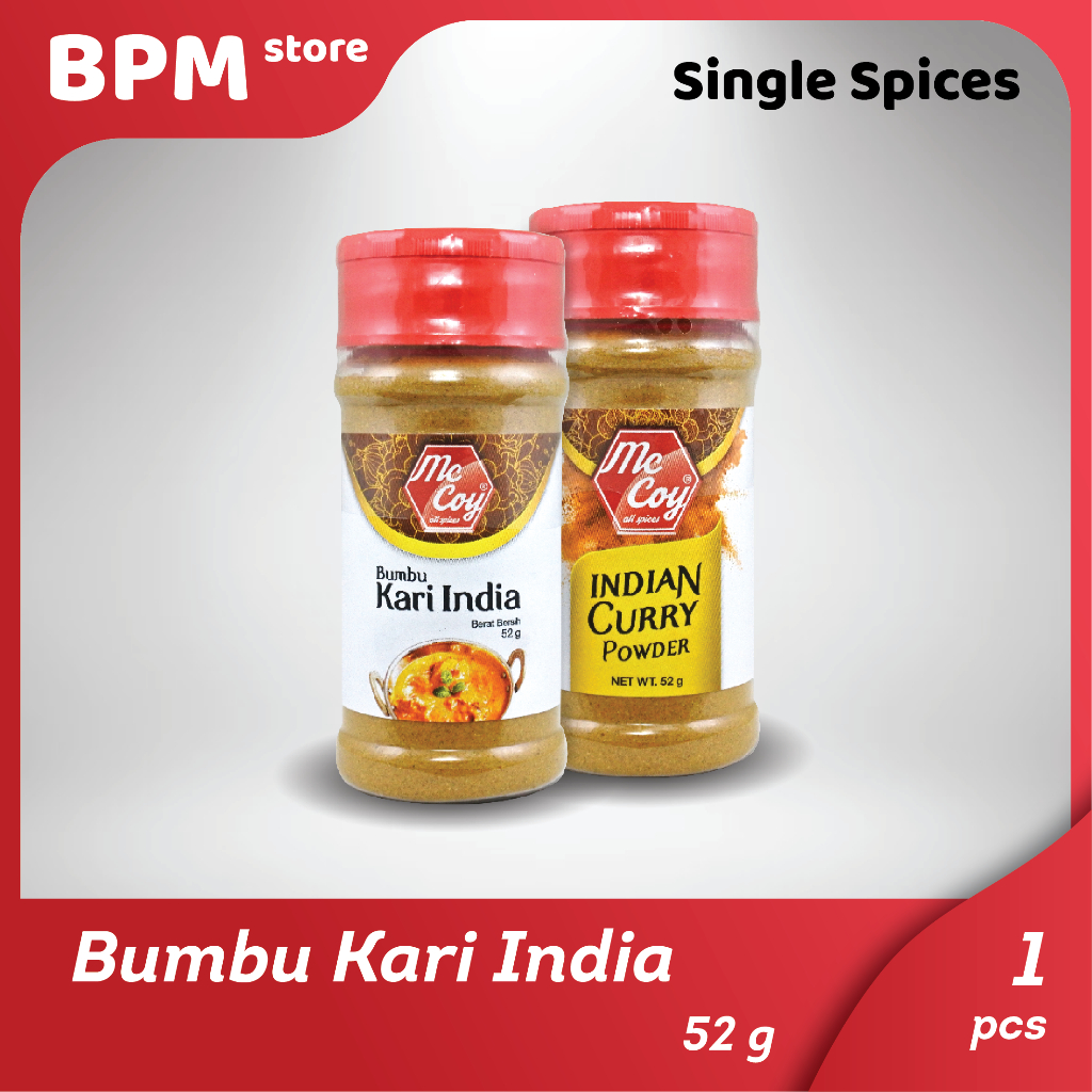 

McCoy Bumbu Kari India - Dari Rempah Segar Pilihan Terbaik