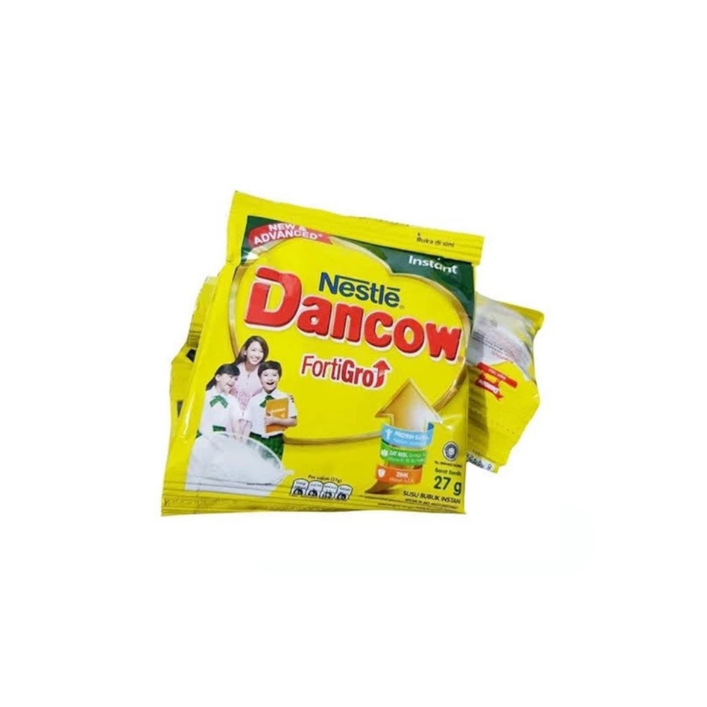 

(VANILLA) Susu Dancow FortiGro Vanilla Saset 26gr Renteng 1 Renceng 10 Sachet