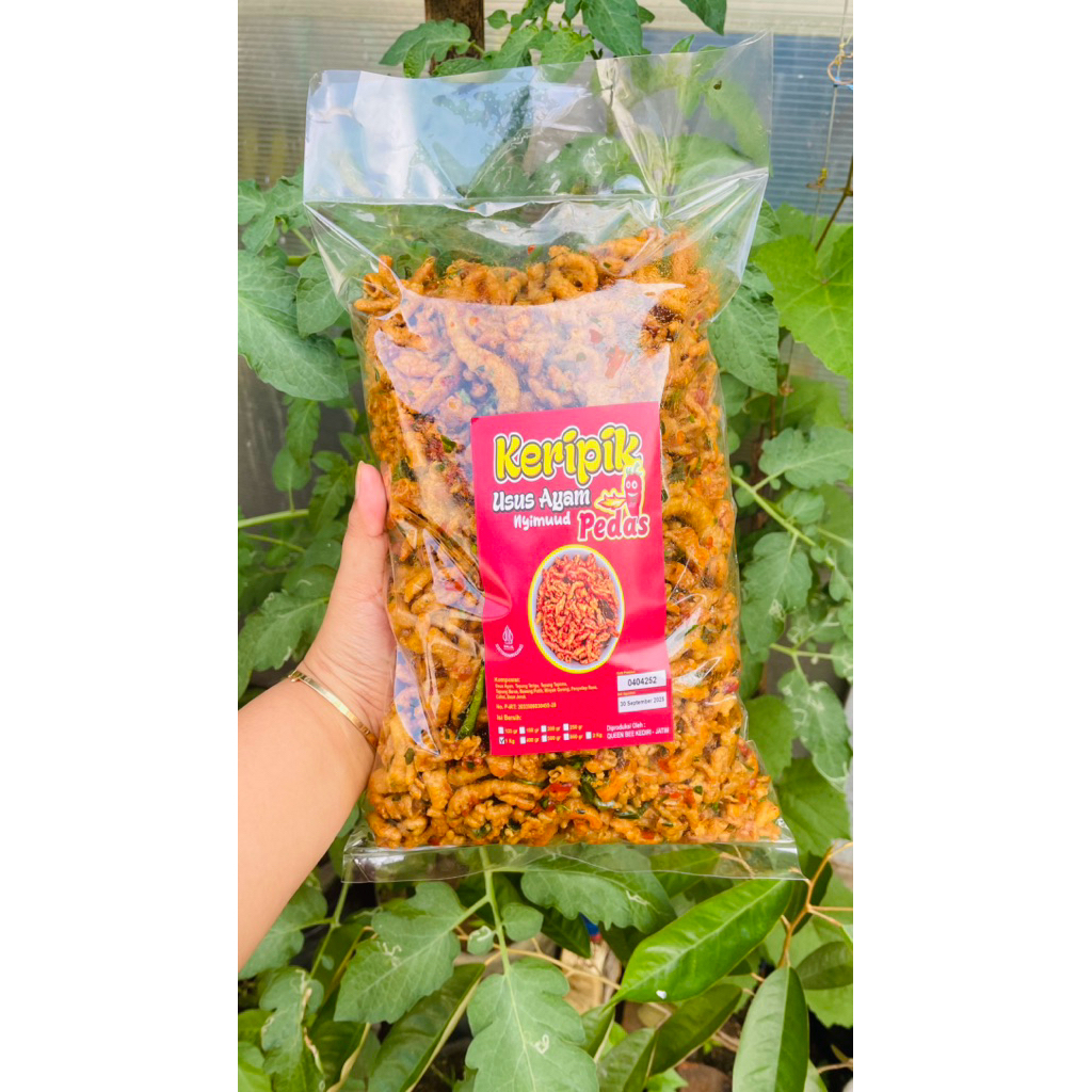 

Kripik Usus Ayam Crispy pedas Daun jeruk 1kg