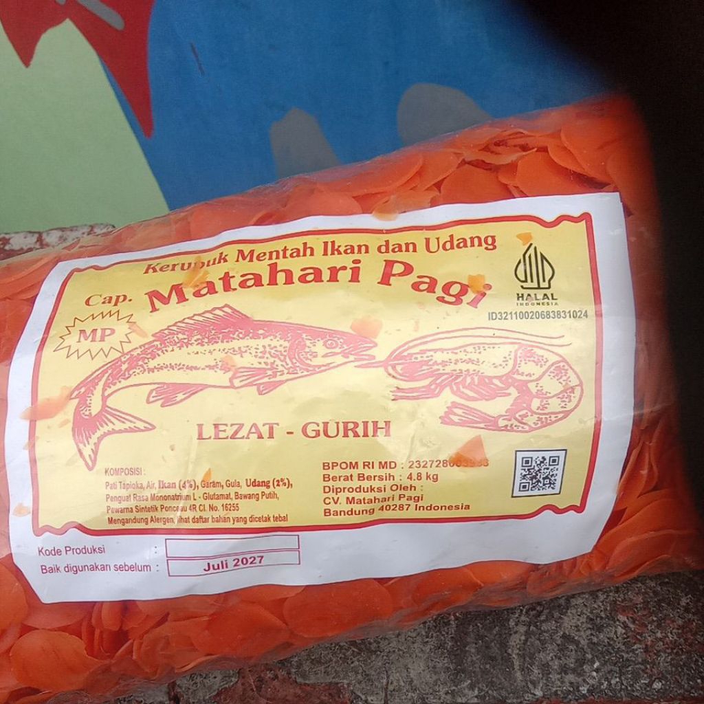 

Kerupuk Mp Merah 4.8 kg
