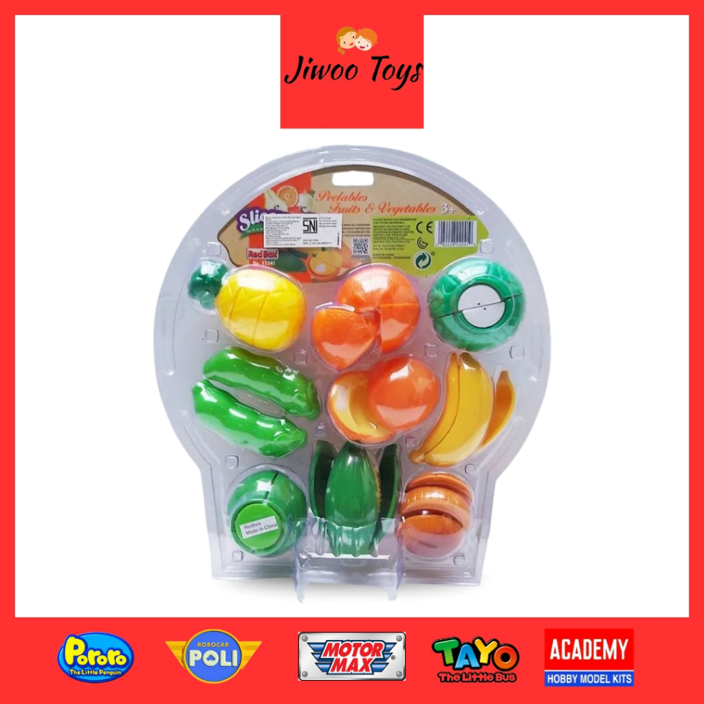 Mainan Redbox Cut And Play Fruit And Vegetables 22241