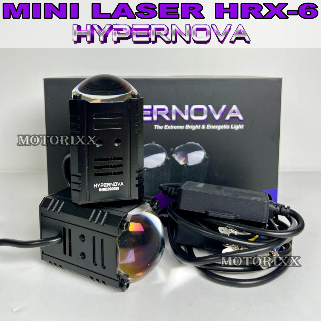 HYPERNOVA - ORIGINAL LAMPU TEMBAK MINI LASER HYPERNOVA HRX6 100 WATT 9-24 VOLT HRX 6