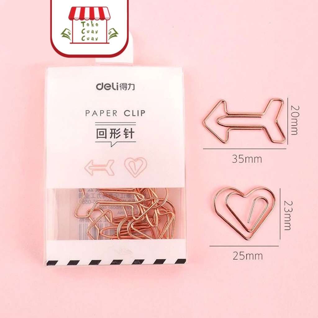 

TCC Gold Paper Clip Klip Kertas Penjepit Kertas Gold