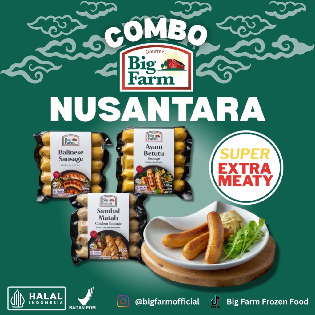 

BIG FARM Combo Nusantara (Balinese, Ayam Betutu dan Sambal Matah)