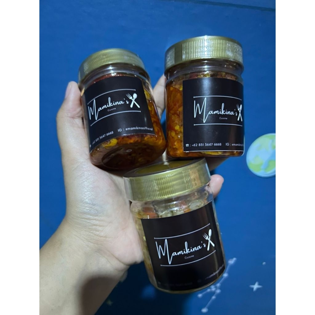 

SAMBAL MAMIKINA BUNDLING 3 SAMBAL 100ML, BAWANG/TERASI/MATAH/IJO