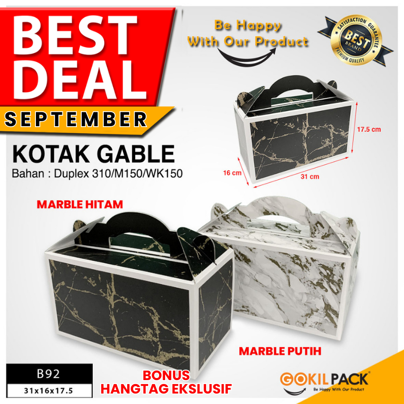 

Box Hampers - Kotak Souvenir Box - Box Hadiah Motif Marble - B92