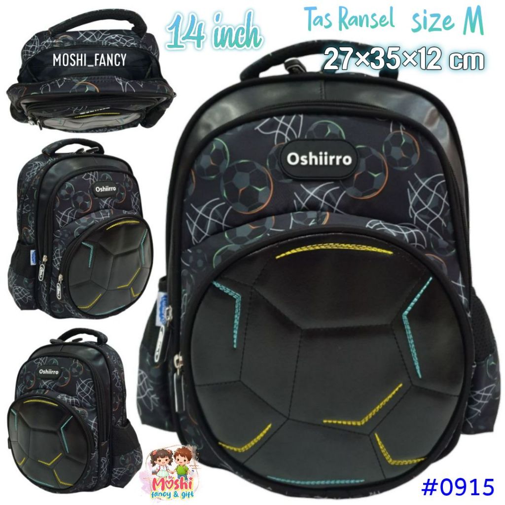 Tas Ransel Anak Laki-Laki Motif Bola ukuran SD kelas 1 sampai kelas 3 / Tas Sekolah Anak Motif FootB