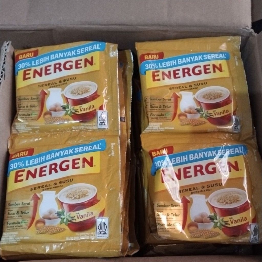 

Energen Vanila 1 renteng 10 pcs
