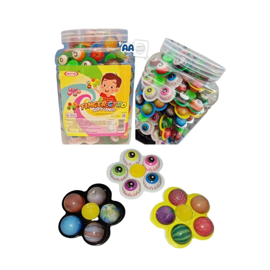 

SWEET ME CANDY FINGER GYRO TOPLES ISI 30