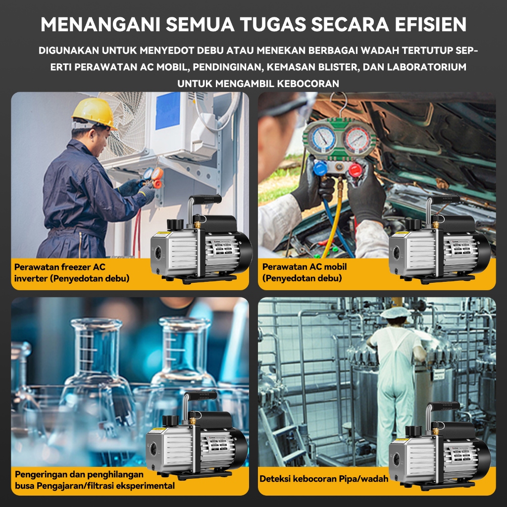 Warmee 220V Ac Pompa Vakum Portable Vacuum Pump Vacum 2.5 Cfm Compressor Pompa Vakum Ac Single Stage