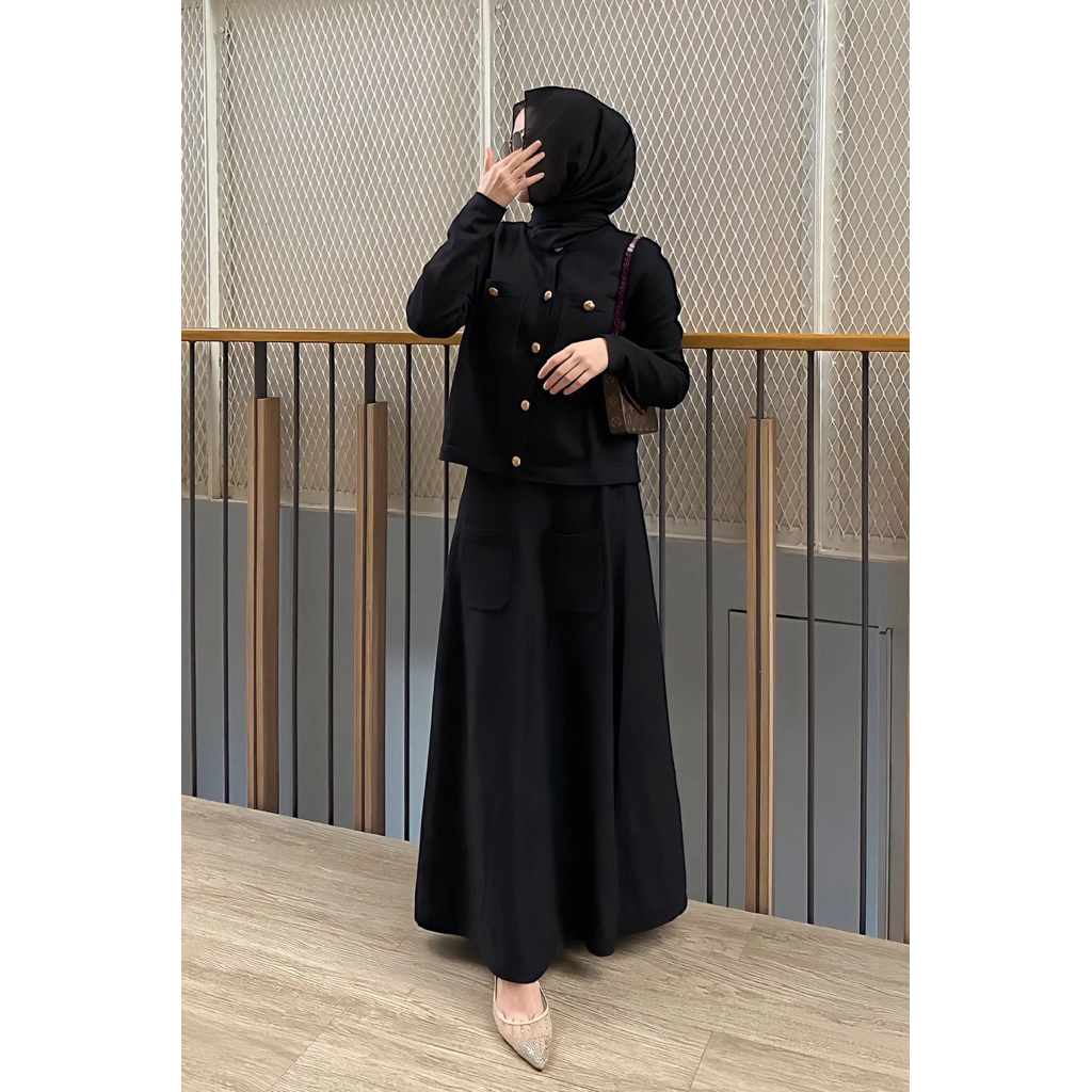 GONEGANI Ima Set Sweater - One Set Atasan Skirt Wanita