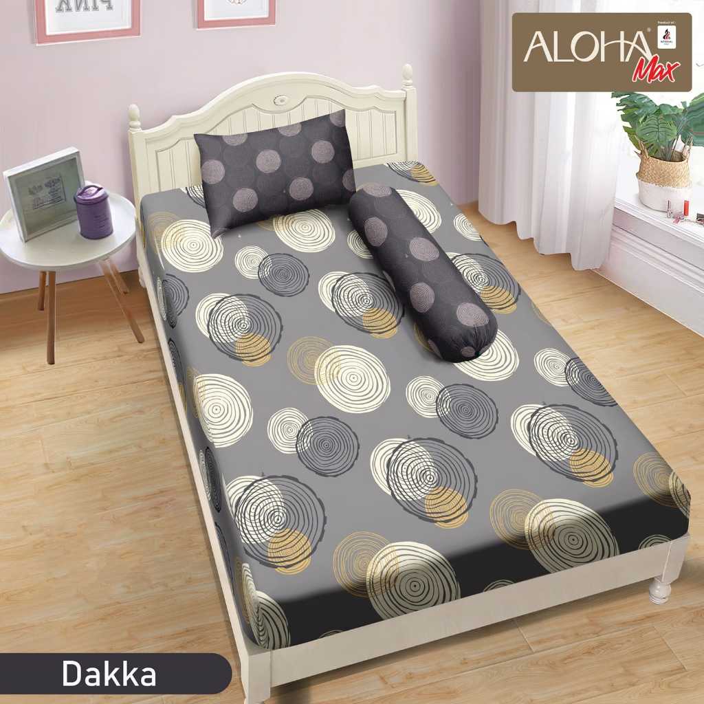 ALOHA JACQUARD - Sprei Motif / Polos Embos 120x200 Tinggi 25 Single
