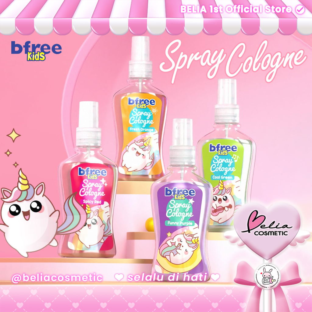 ❤ BELIA ❤ BFREE KIDS Spray Cologne 100ml | Body Cologne | Aroma Menyegarkan Dan tahan lama