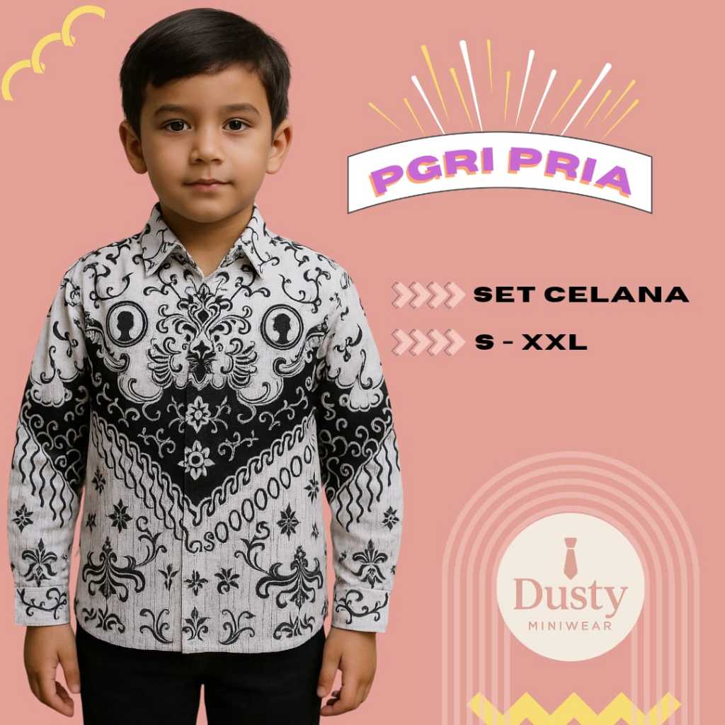 SERAGAM PROFESI GURU baju profesi anak batik guru pgri seragam batik pgri anak PREMIUM
