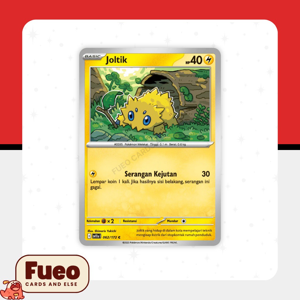 Joltik (062/172) - Kartu Pokemon TCG Indonesia Hitam & Putih sv11s