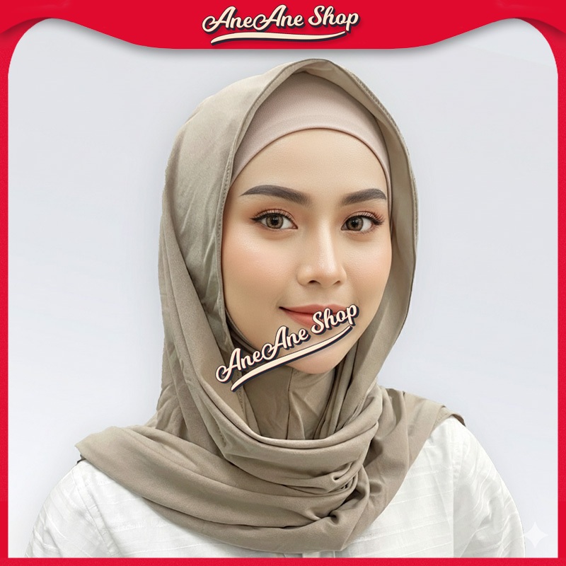 ZARA SHENA HIJAB PASHMINA JERSEY SET INNER INSTAN