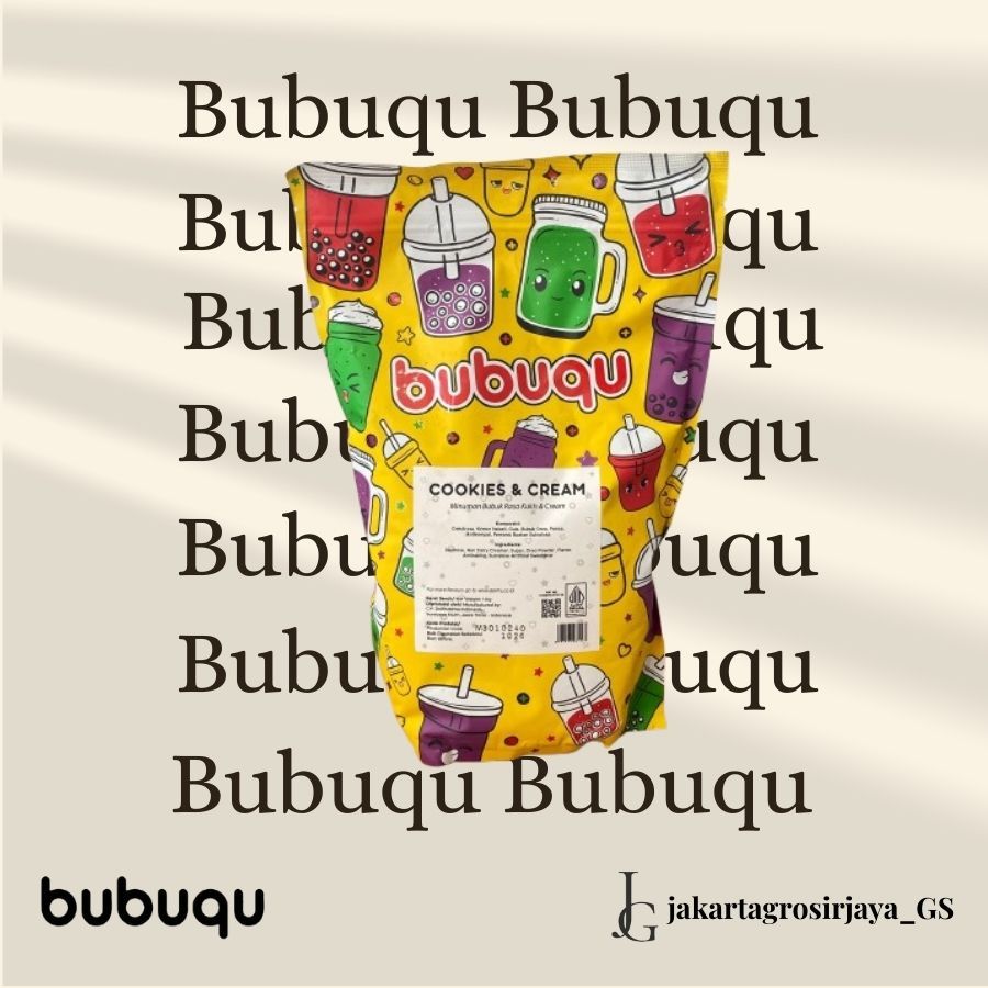 

Bubuqu Powder Drink Cookies & Cream - Bubuk Minuman Kue & Krim 1 Kg Terjual 30+ • bintang5 (2 rating)
