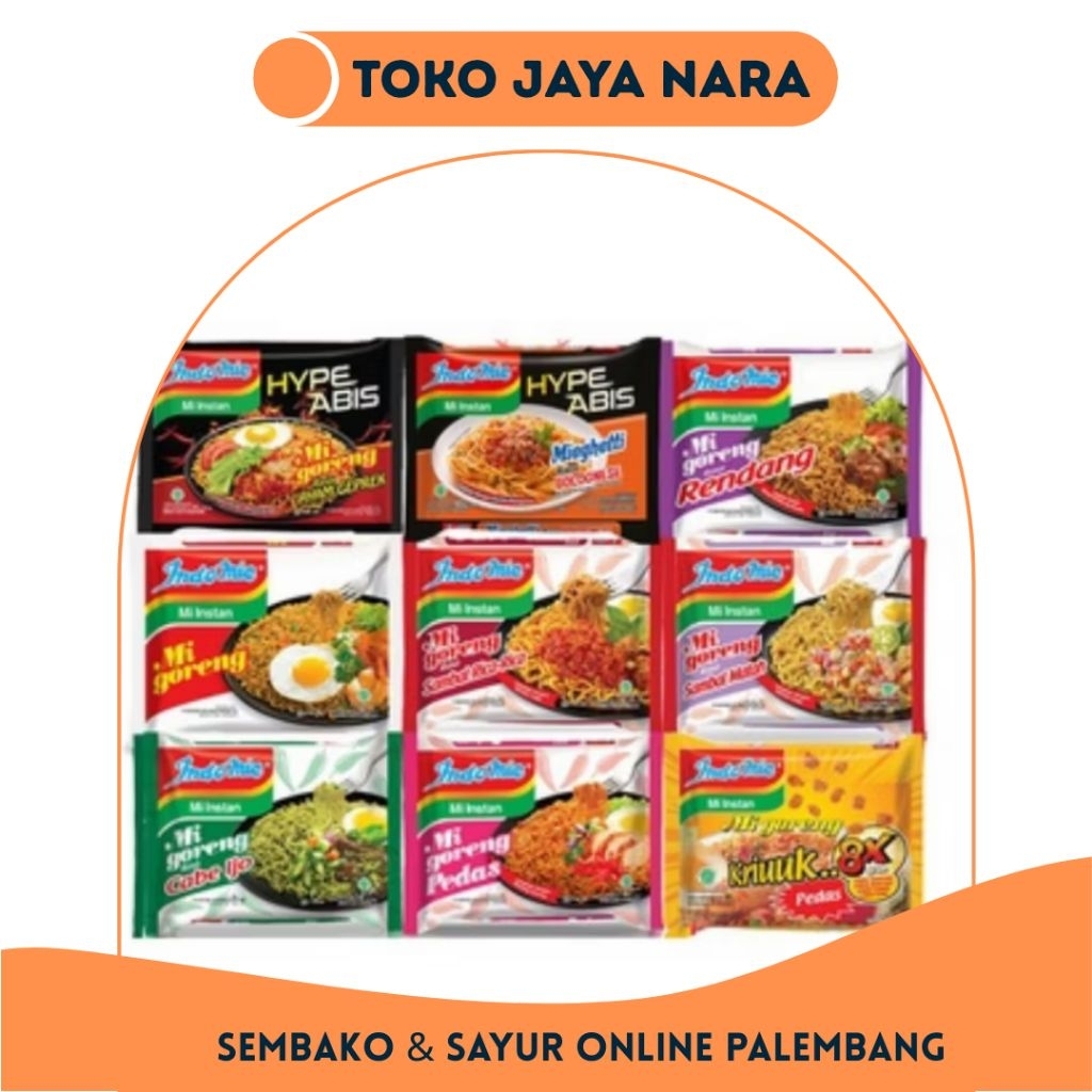 

INDOMIE GORENG KARI AYAM RENDANG MIE KRIUK MIE CELOR