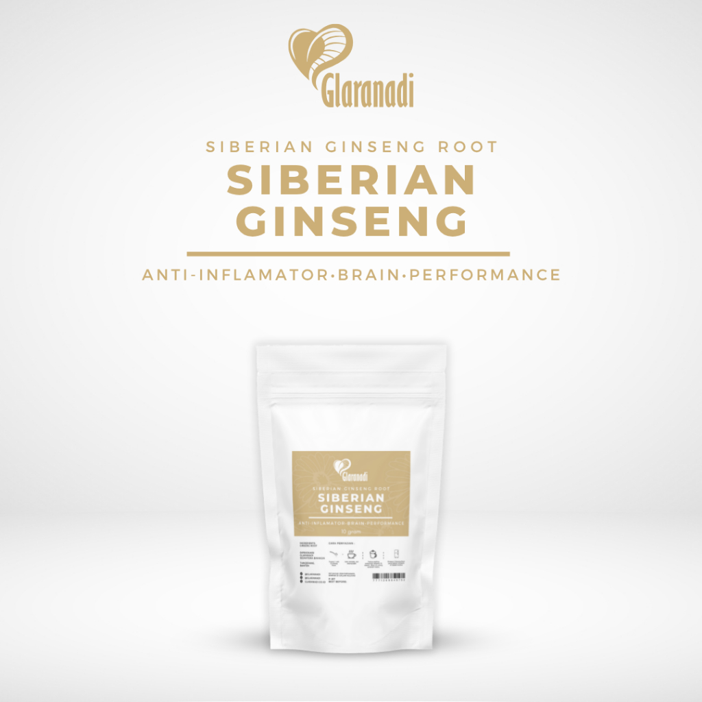 

GLARANADI - Teh Memelihara Daya Tahan Tubuh / Akar Ginseng Siberia Kering (Dried Siberian Ginseng Roots Tea) 20 g