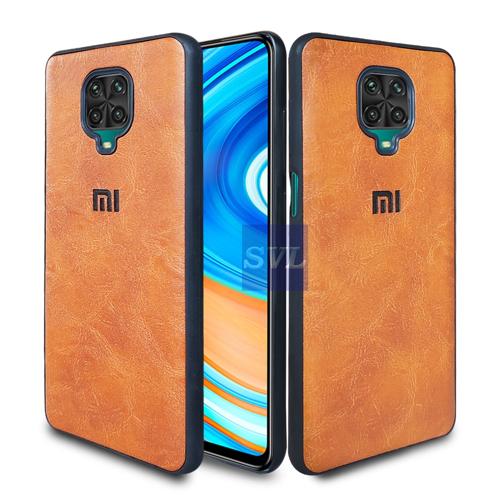 [ CUCI GUDANG ] Casing Hp Xiaomi Redmi Note 9 Pro Premium Leather Softcase Casing Kulit Slim Cover