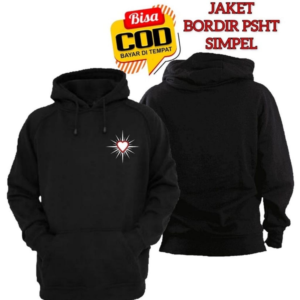 Hoodie Sinar PSHT Bordir Hoodie Hati Bersinar Bordir