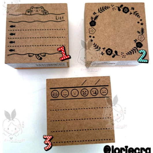 

READY INSTANT Daiso Wood Stamp Jepang Asli Hand Carry