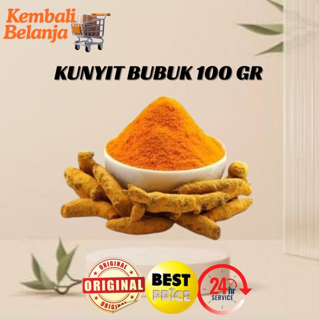 

Kunyit Bubuk Asli Tanpa Campuran 100 Gram