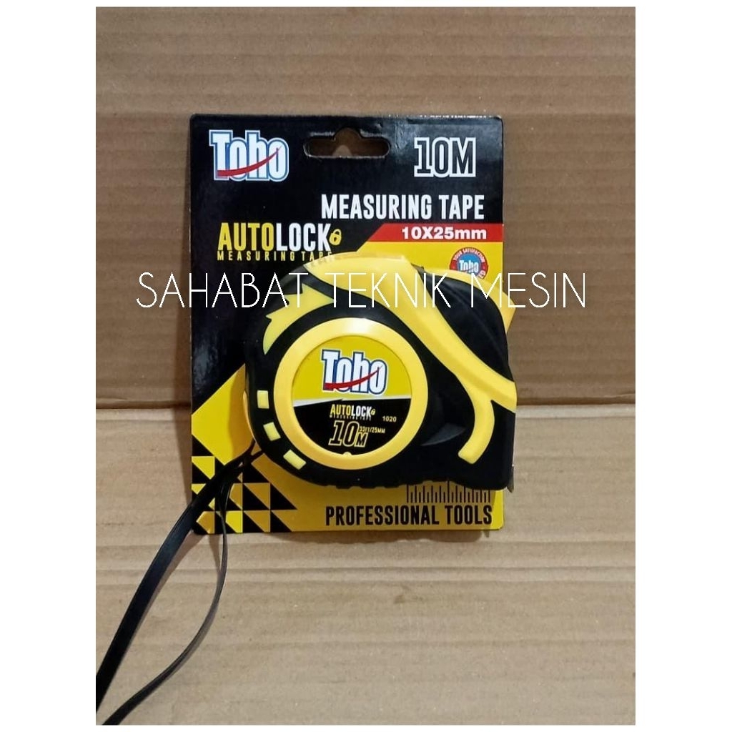 Meteran autolock meteran karet 10M TOHO