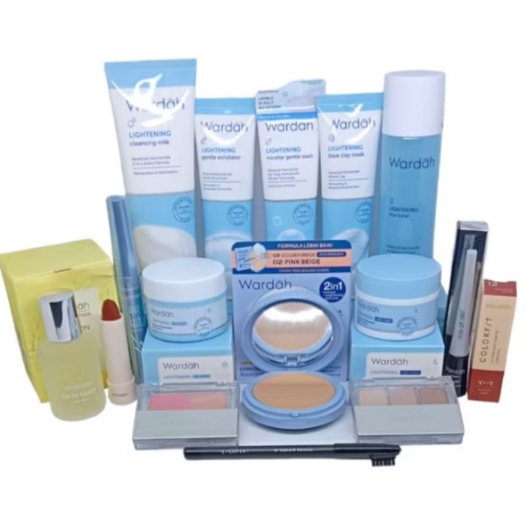 wardah paket seserahan make up