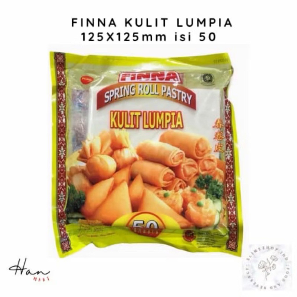 

Finna Spring Roll Pastry/Finna Kulit Lumpia Kecil 125mm x 125mm 50 Lembar