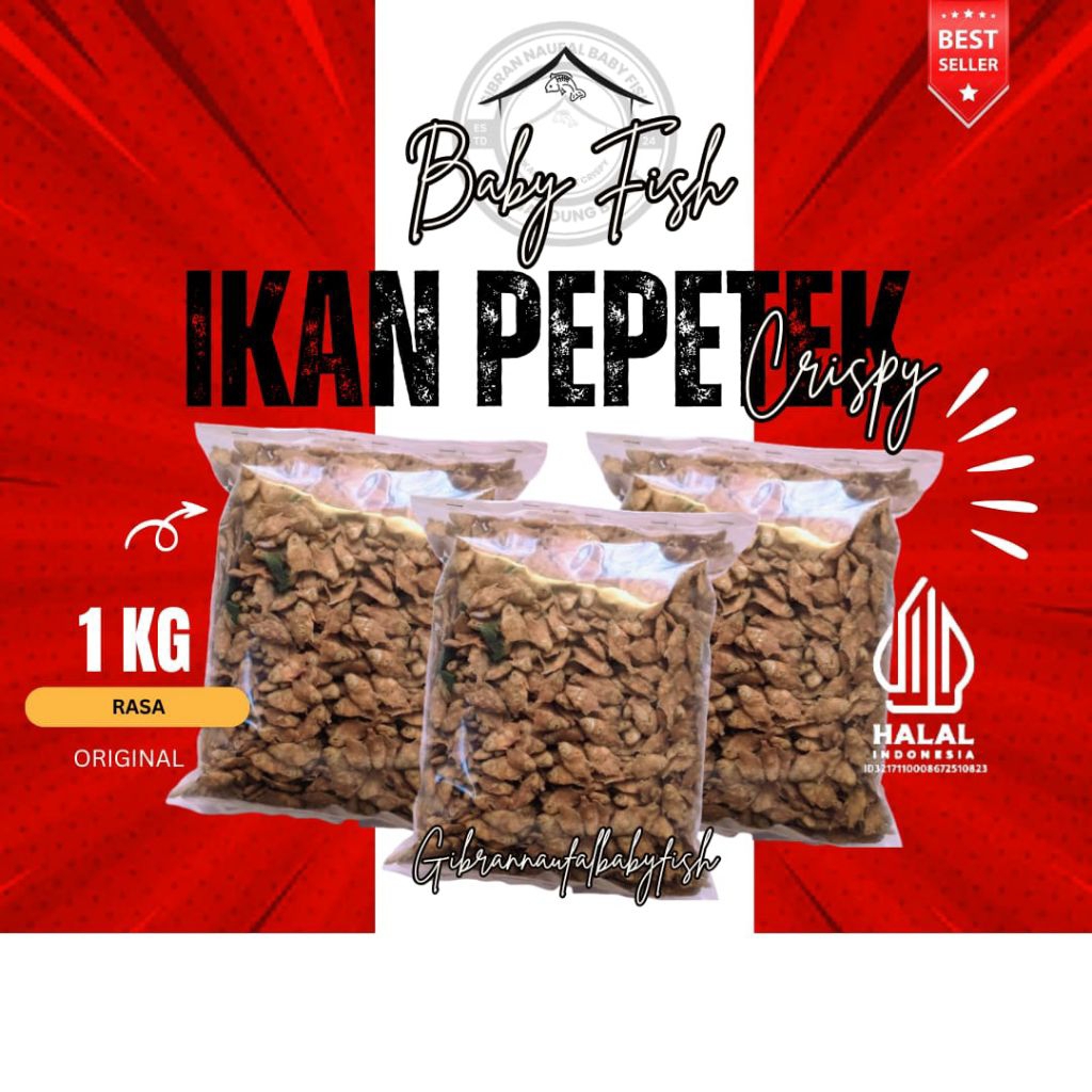 

Ikan pepetek crispy 1 kg original daun jeruk cemilan snack food
