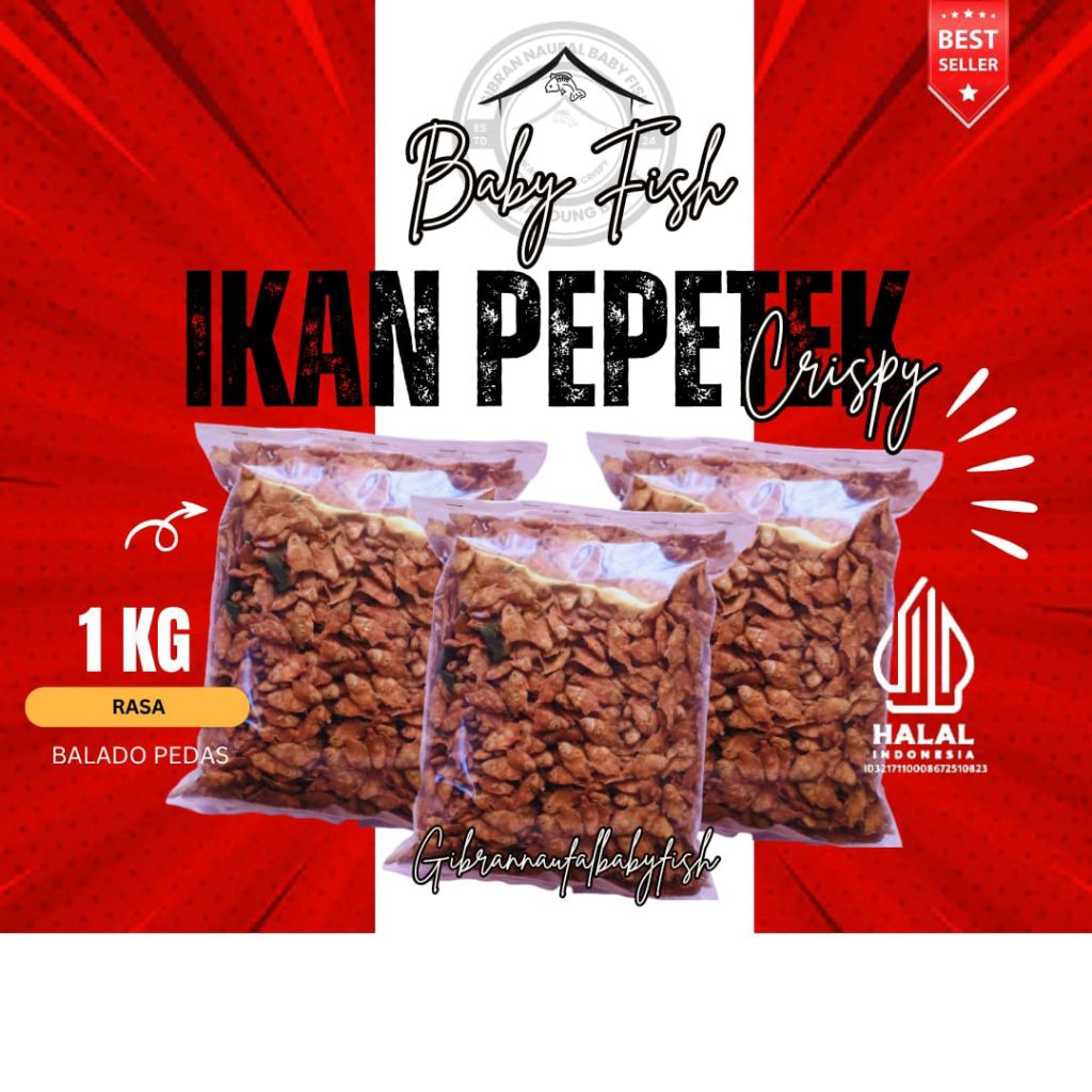 

Ikan pepetek crispy 1 kg balado pedas cemilan snack food
