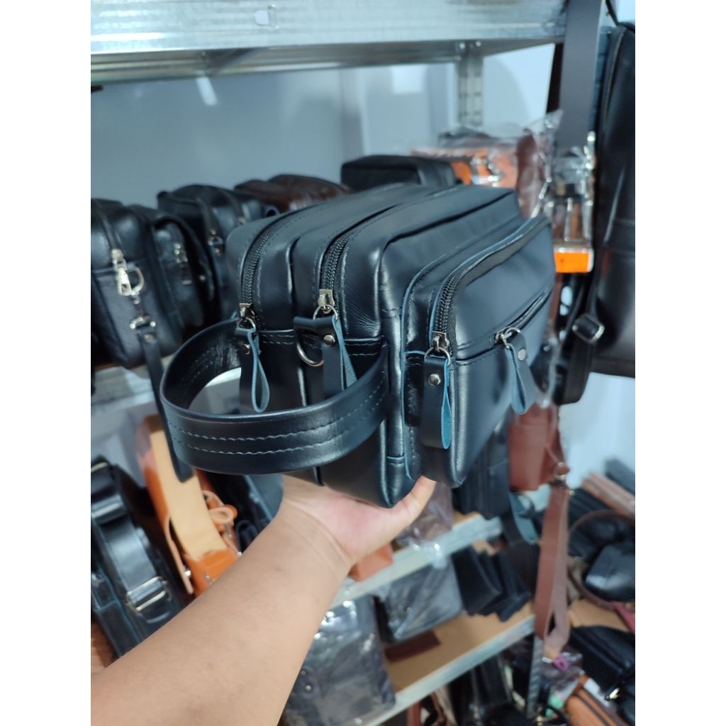 pouch kulit asli Garut | pouch pria asli kulit