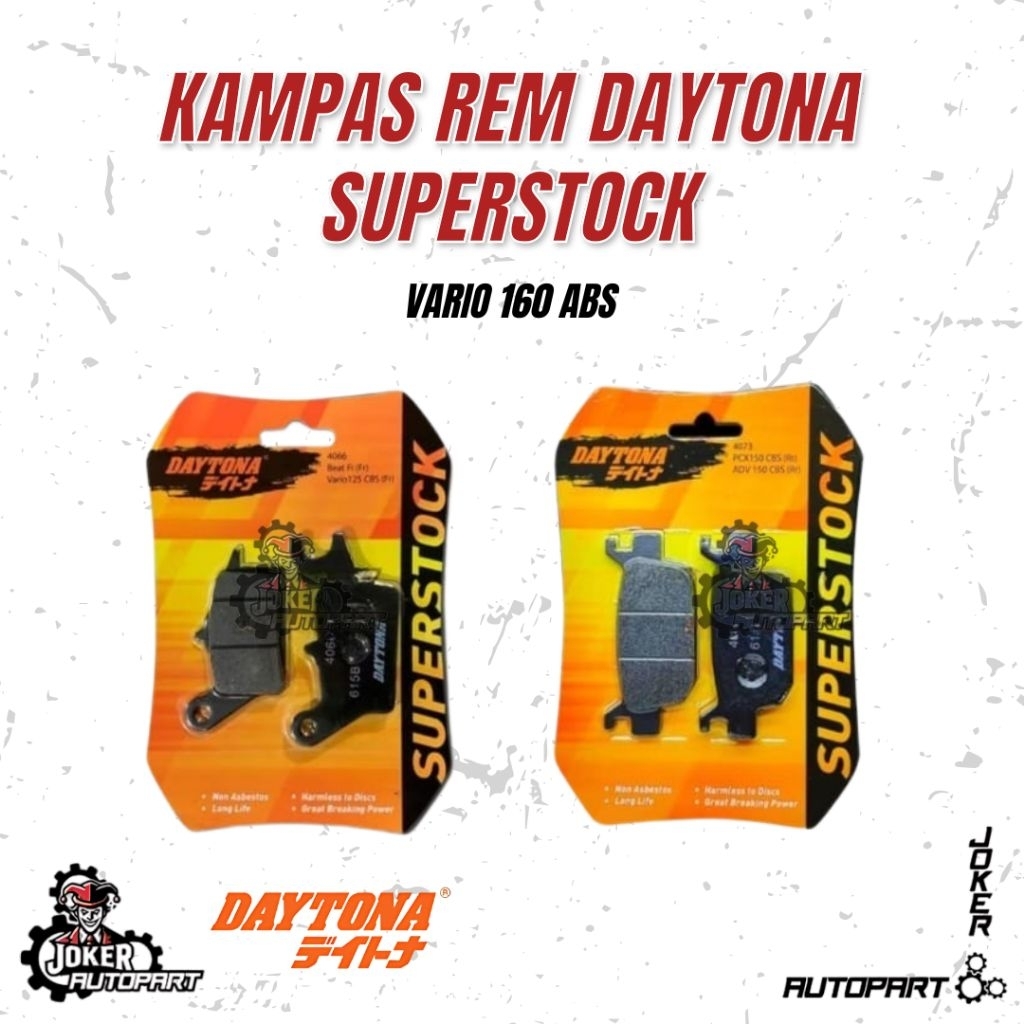 Daytona Kampas Rem VARIO 160 ABS Dispad Kampas Rem Superstock