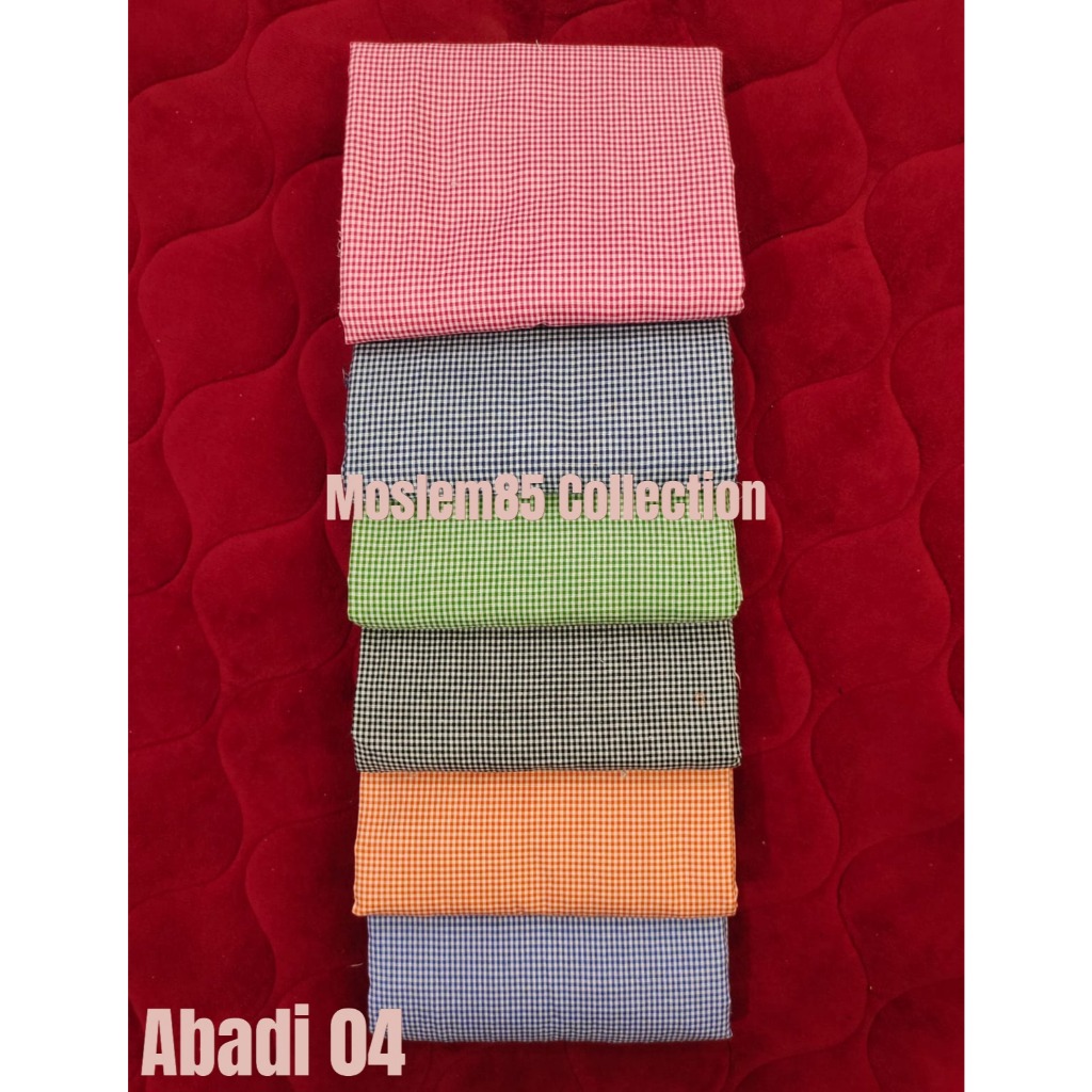 Kain Abadi 04 Motif Garis Kotak /Kain Kotak Lebar 150cm per 50cm