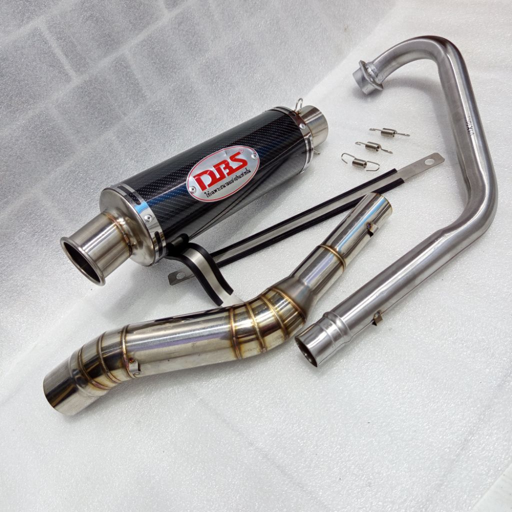 knalpot racing DBS Karbo bas adem PNP Vixion R15v2 v3 v4 mt15 Sonic Supra GTR MX GSX