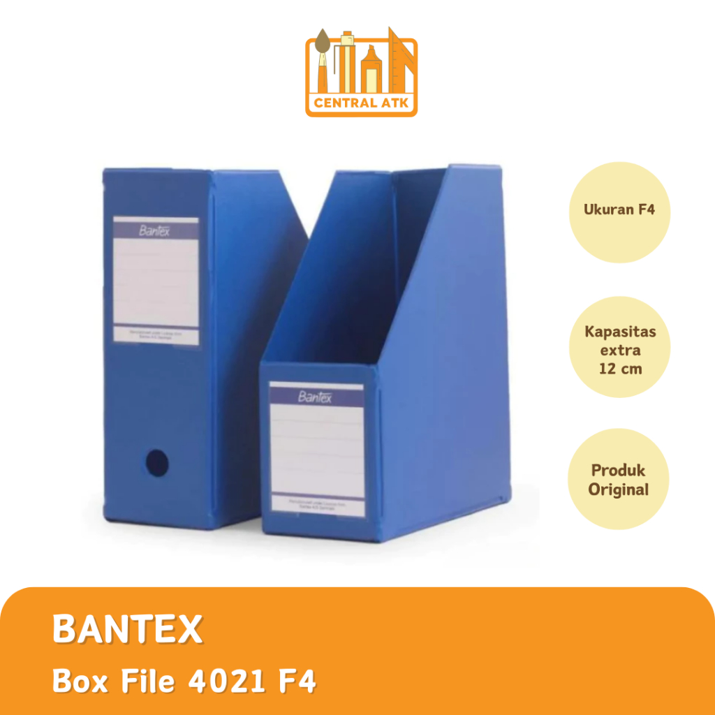 

BOX FILE | MAGAZINE FILE BANTEX 4021 12 CM EXTRA JUMBO FOLIO