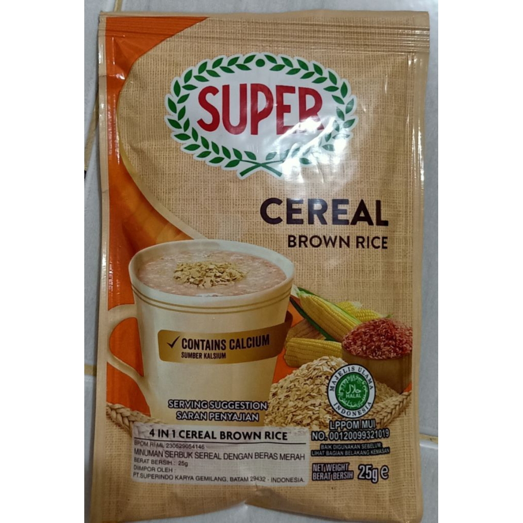 

Cereal Super Cereal Original Brown Rice & Susu Energen Rasa Kurma Jahe Cokelat Kacang Hijau Vanilla