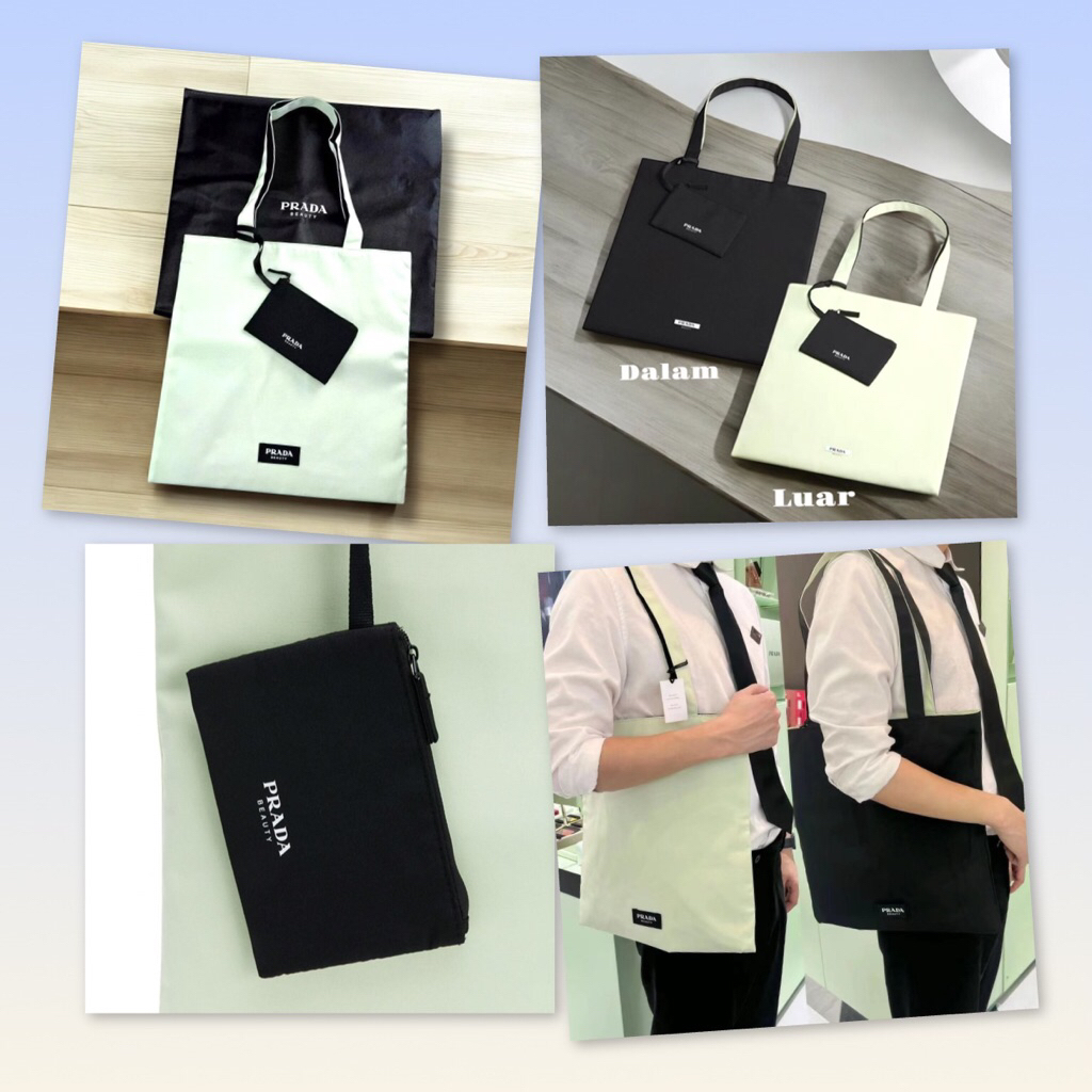 Prada Tote Bag Dua Sisi Original Gift