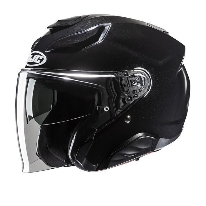 Helm HJC F31 Black Gloss Helm Half Face Original