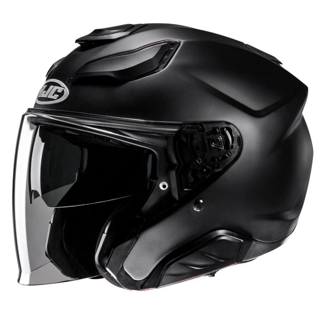 HELM HJC F31 SEMI FLAT BLACK HALF FACE ORIGINAL