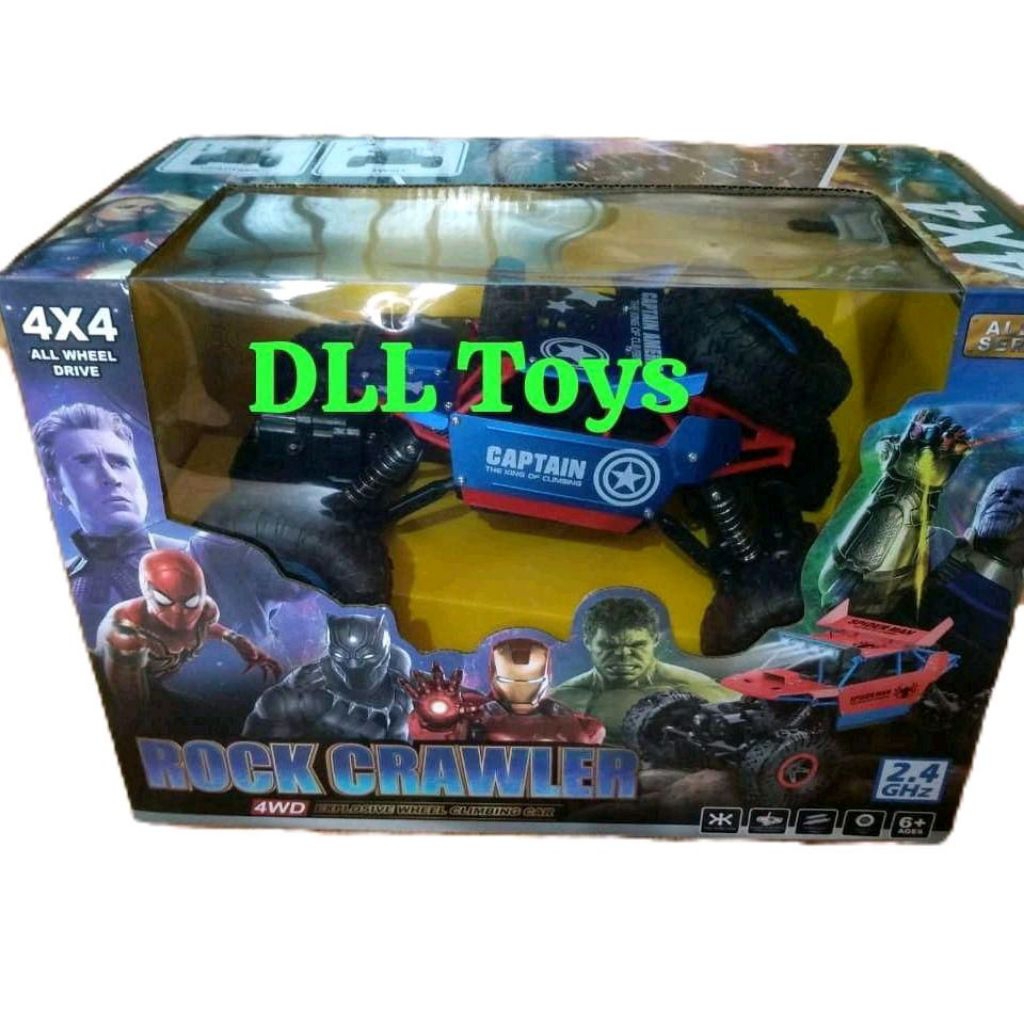DLL Toys Mainan Mobil Rock Crawler Avengers 4X4 (4WD) Remote Control. Mobil moster, Mobil Avengers,m
