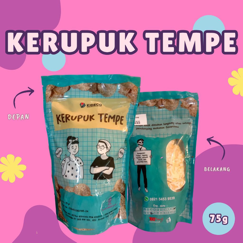 

Camilan Renyah Untuk Keluarga Kerupuk Tempe netto 75g